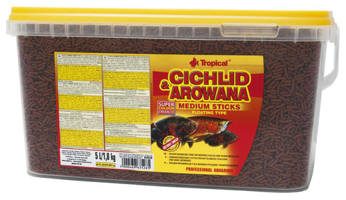 Tropical  Cichlid & Arowana Medium Sticks 5000ml
