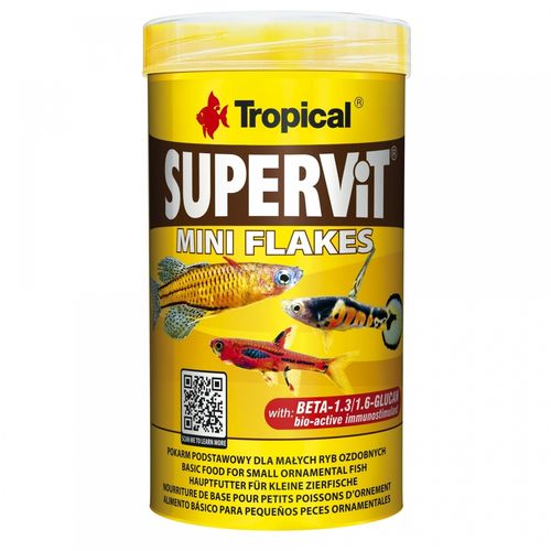 Tropical Supervit mini Flakes 100ml für kleine Fische